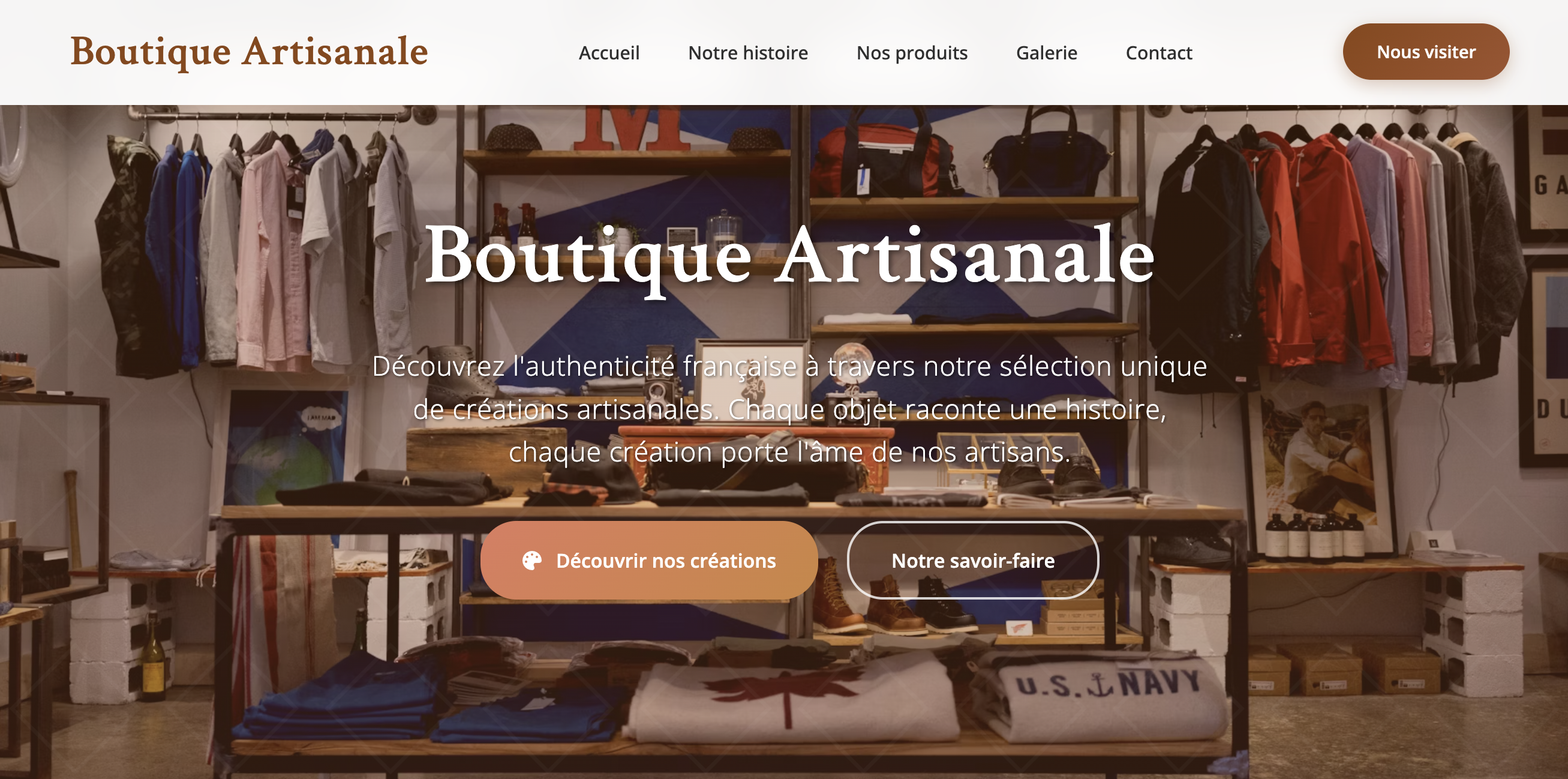 Boutique Artisanale